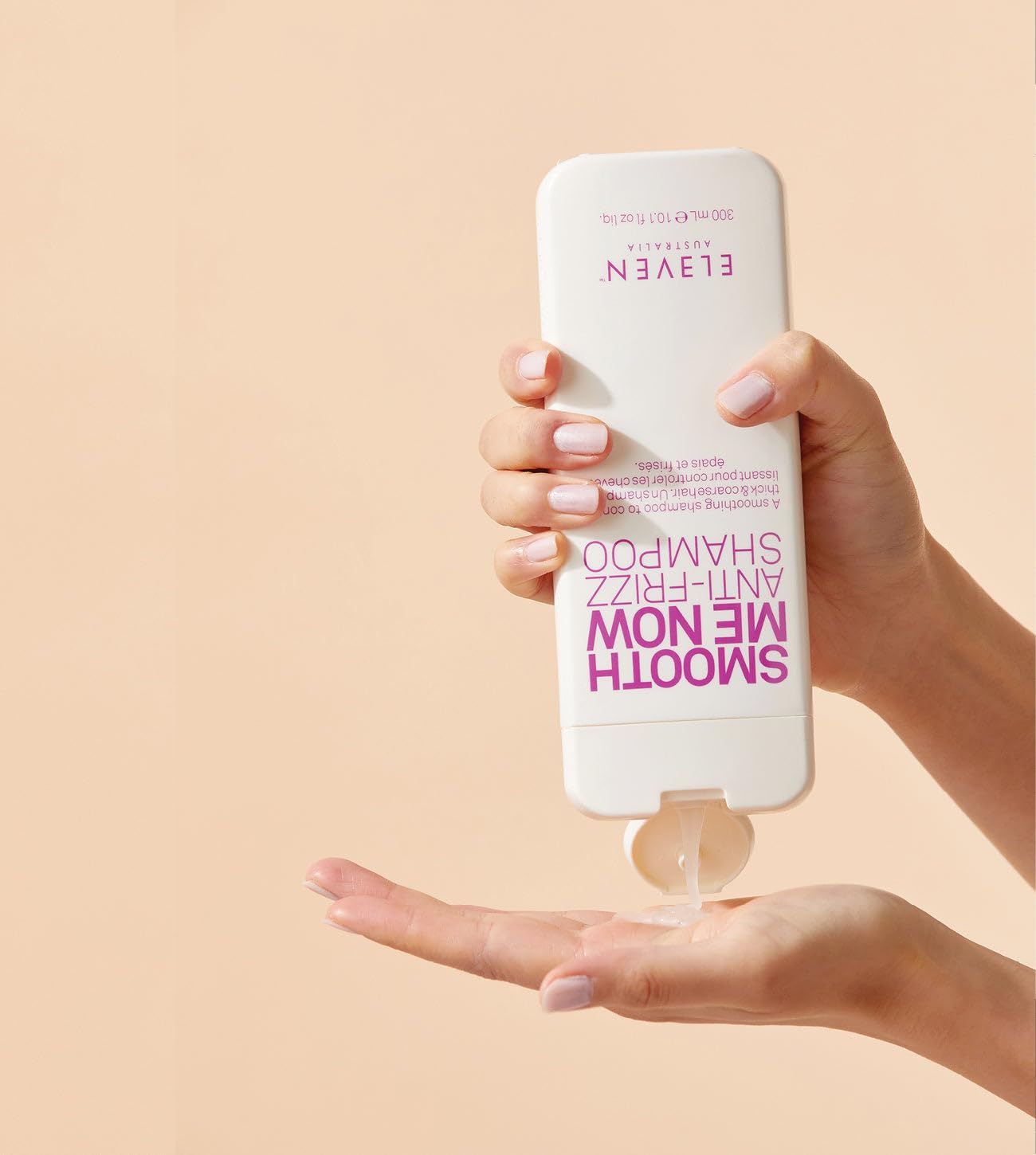 ELEVEN AUSTRALIA shampooing anti-frisage: bouchon pratique et packaging moderne