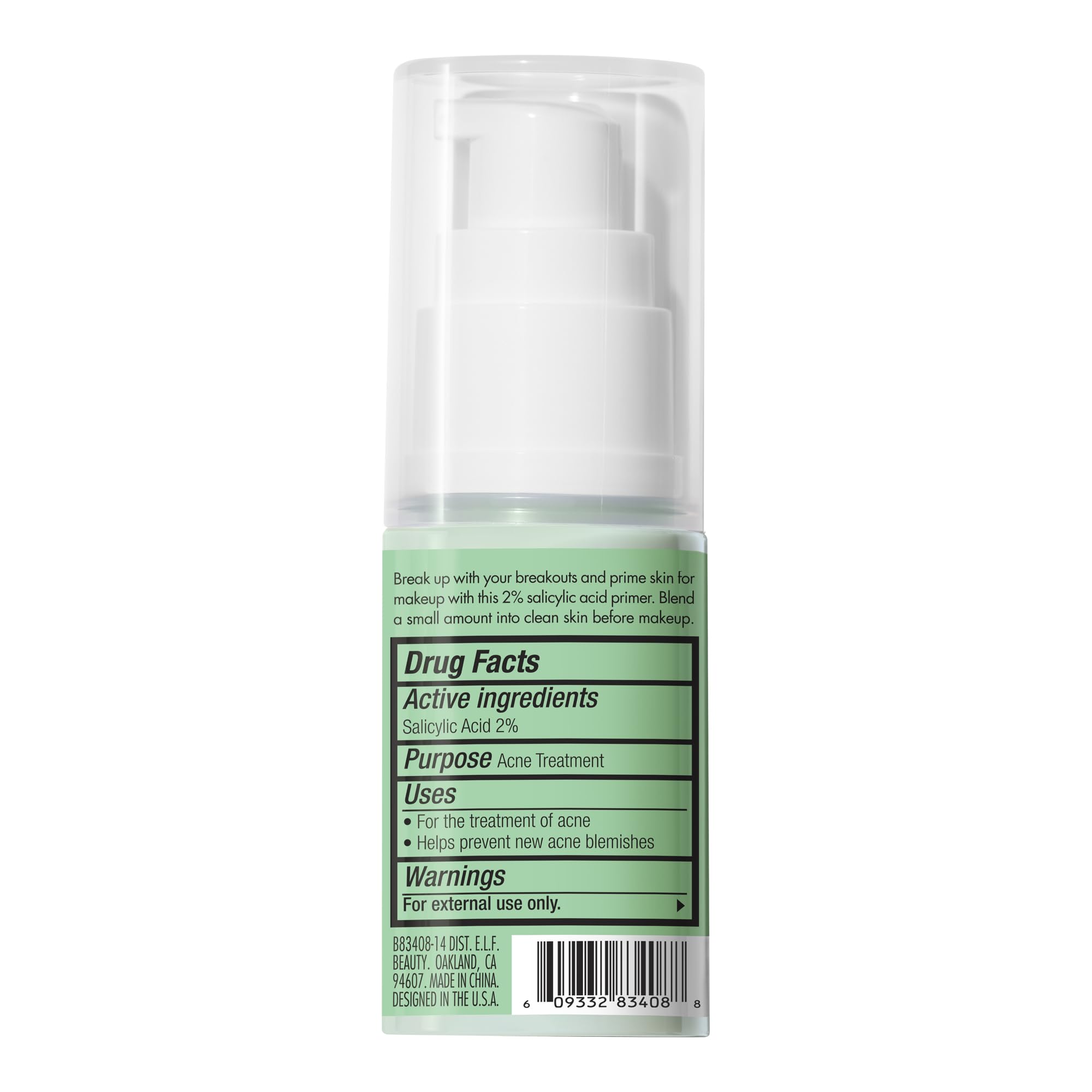 e.l.f. base utilisation quotidienne prépare le teint avant maquillage.