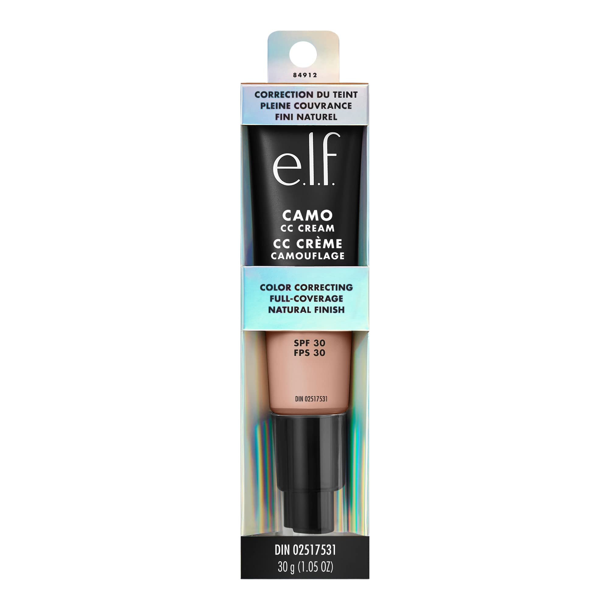 Produit certifié végane et sans cruauté, e.l.f. Camo CC Cream