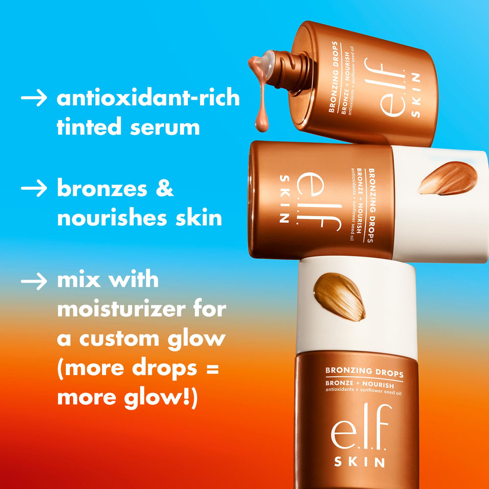e.l.f. SKIN Goutte teint bronzage – dose modulable pour un glow personnalisé.