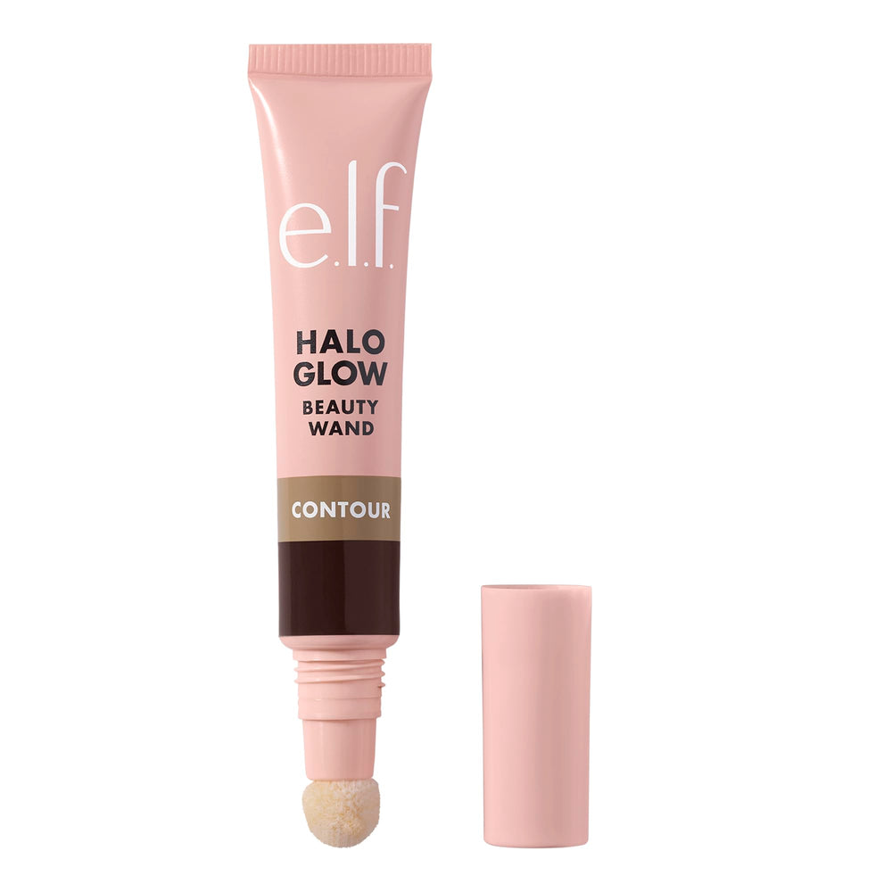 e.l.f. Halo Glow Contour Wand embout coussin pour une application précise et naturelle.