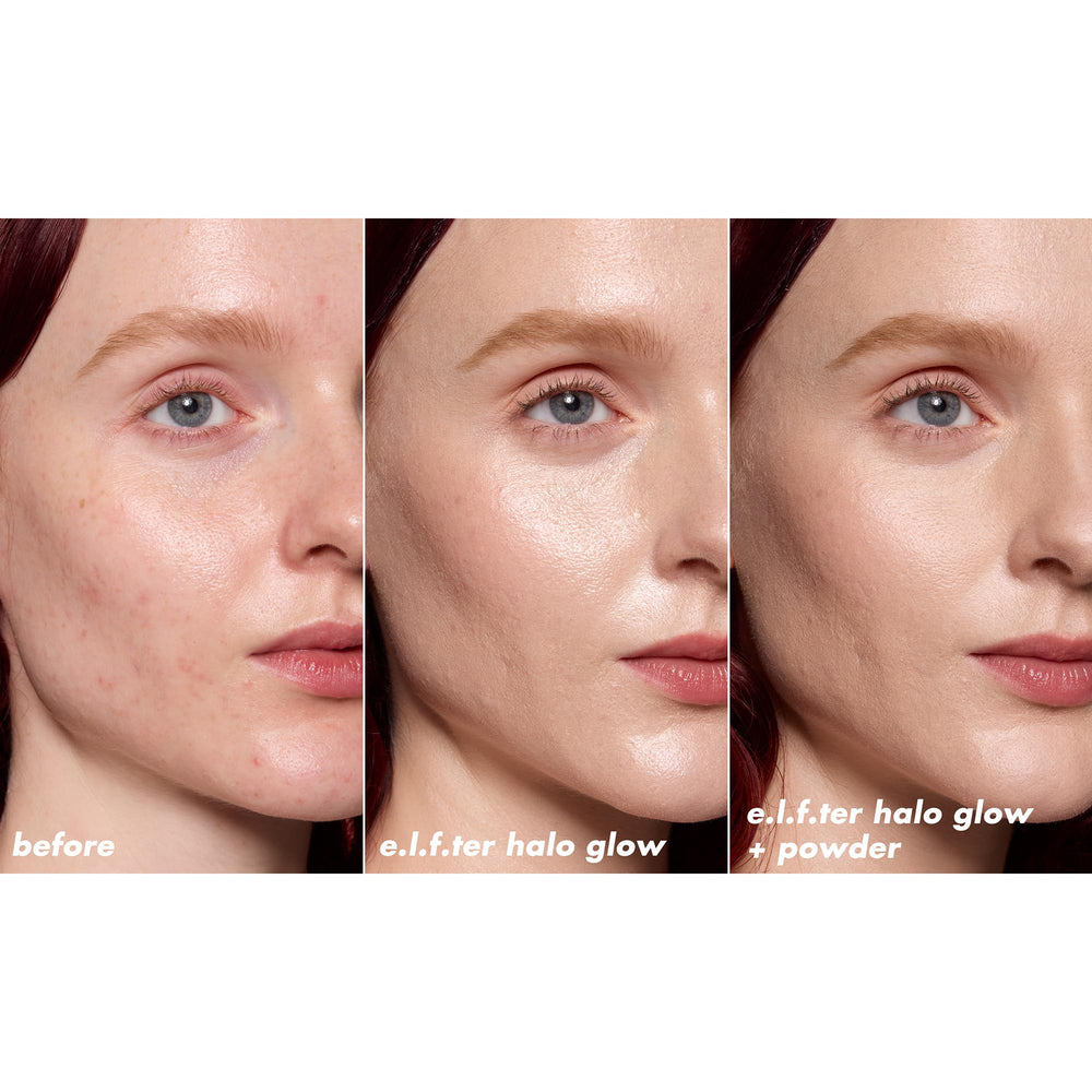 e.l.f. Halo Glow avec Halo Glow Liquid Filter pour un duo parfait.