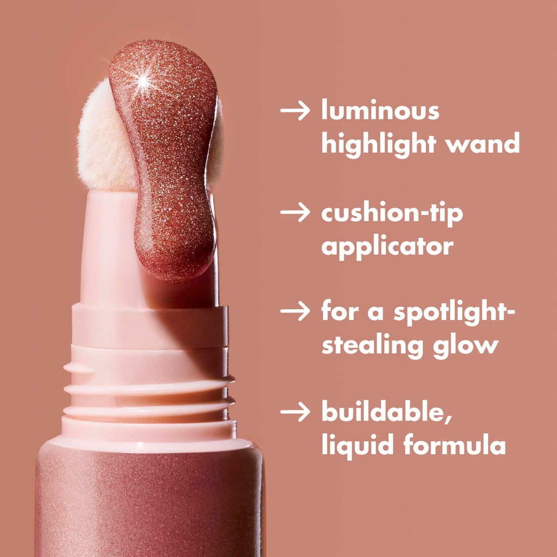 Teinte Or Liquide du Halo Glow Highlighter, reflet doré subtil.