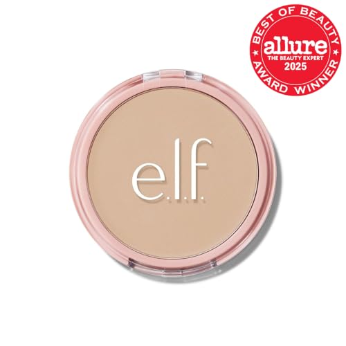 Halo Glow montre le miroir et le pouf inclus pour retouches rapides.