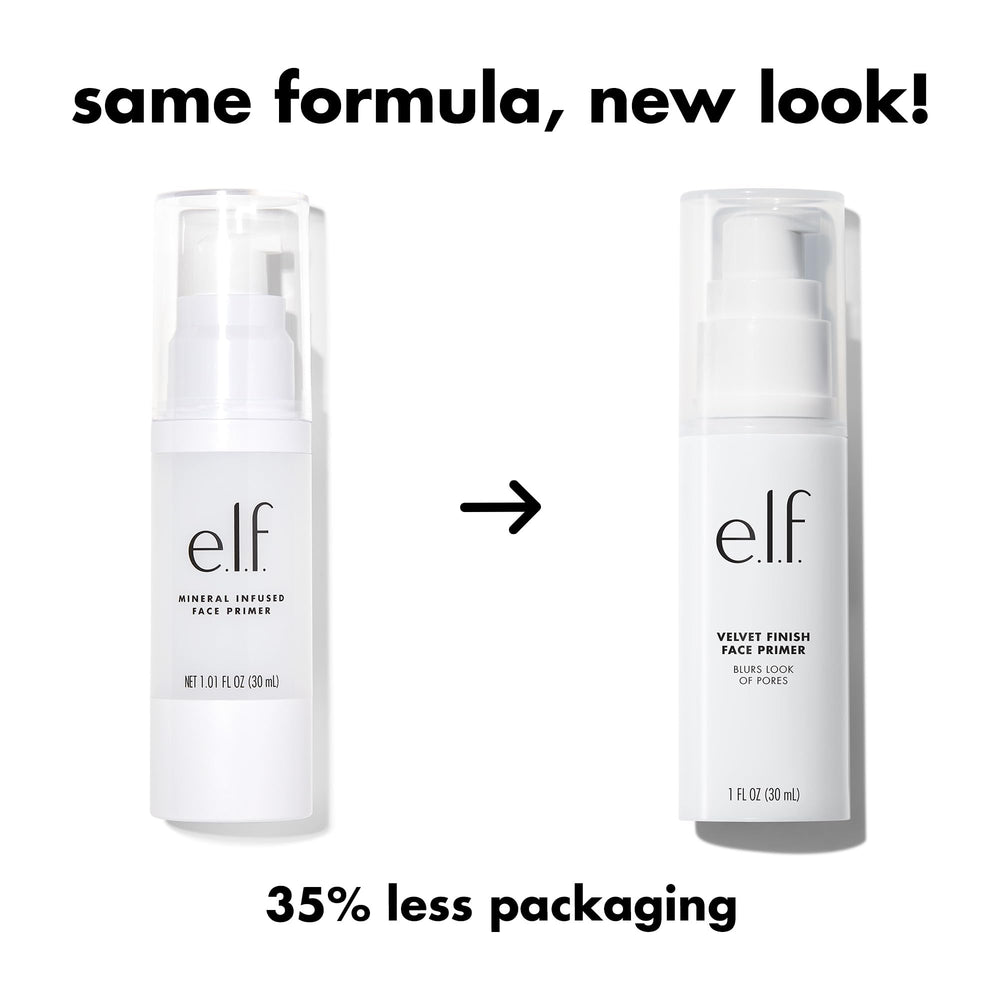 e.l.f. primer minéral infusé, fini net et durable pour le teint.