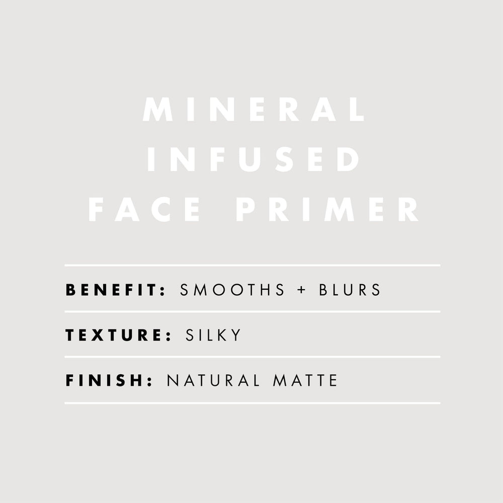 e.l.f. primer minéral infusé, texture satinée qui glisse sur la peau.
