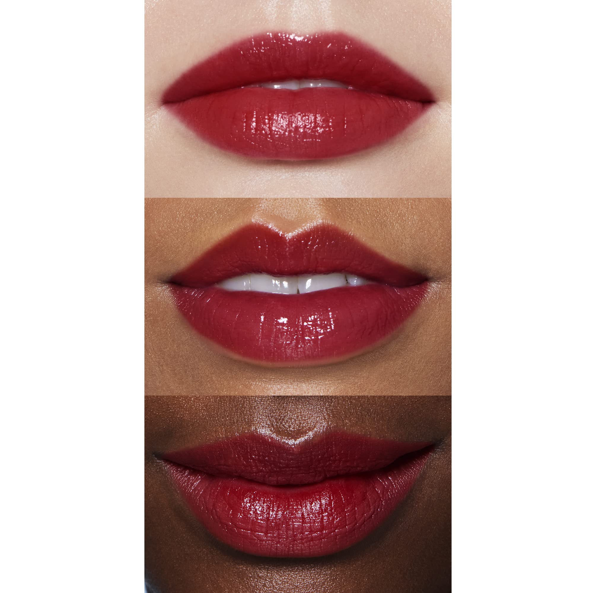 emballage luxe du O Face Satin Lipstick avec capuchon magnétique.