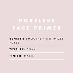Application douce de l’e.l.f. Poreless Primer avant le fond de teint.