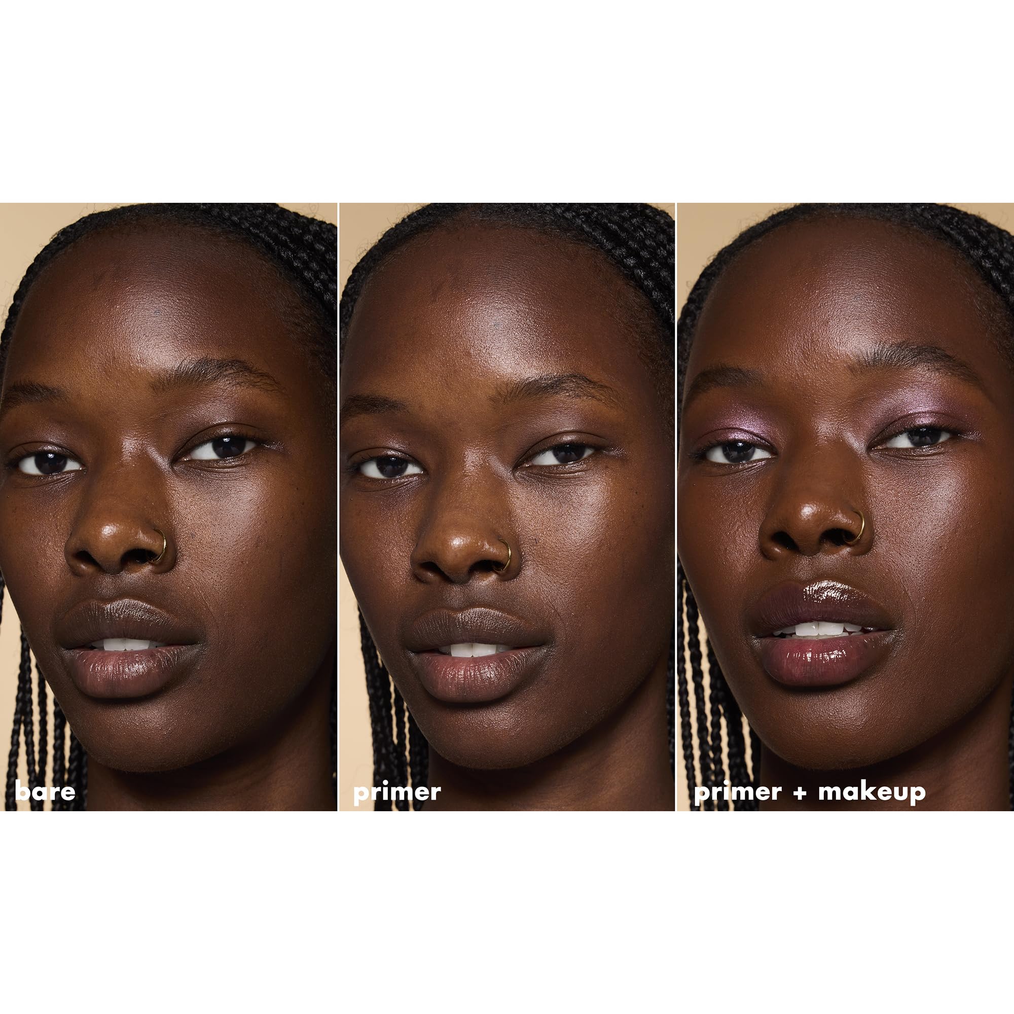Finition matte discrète de l’e.l.f. Poreless Primer sans lourdeur.