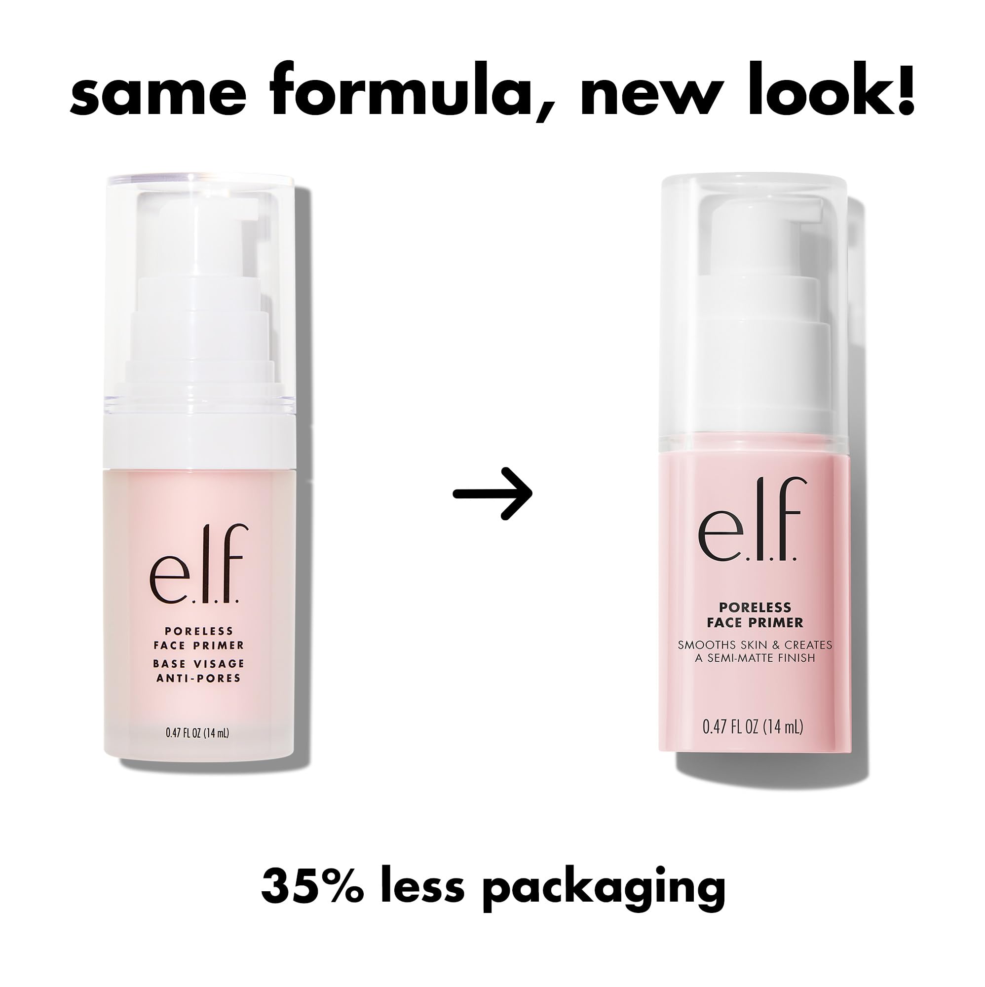 e.l.f. base visuelle lisse prépare le teint pour un fond de teint longue tenue.