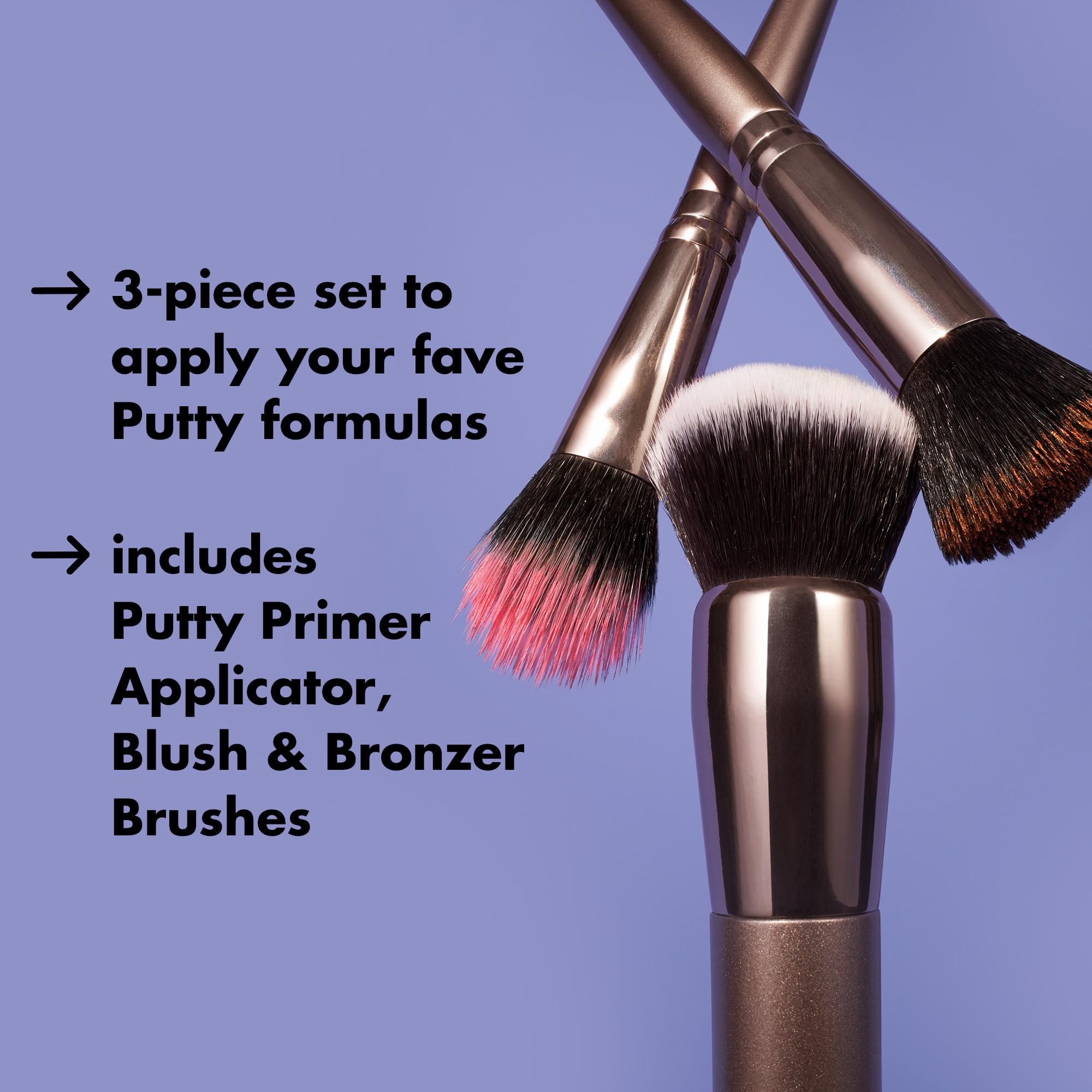 Pinceau Putty Blush d'e.l.f. pour appliquer et diffuser la couleur sur les joues.