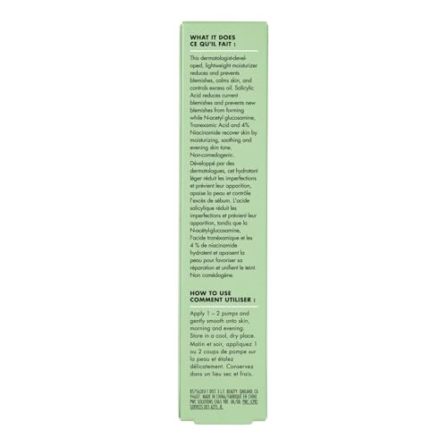 e.l.f. SKIN Blemish Breakthrough: texture légère appliquée sur peau, sensation fraîche.