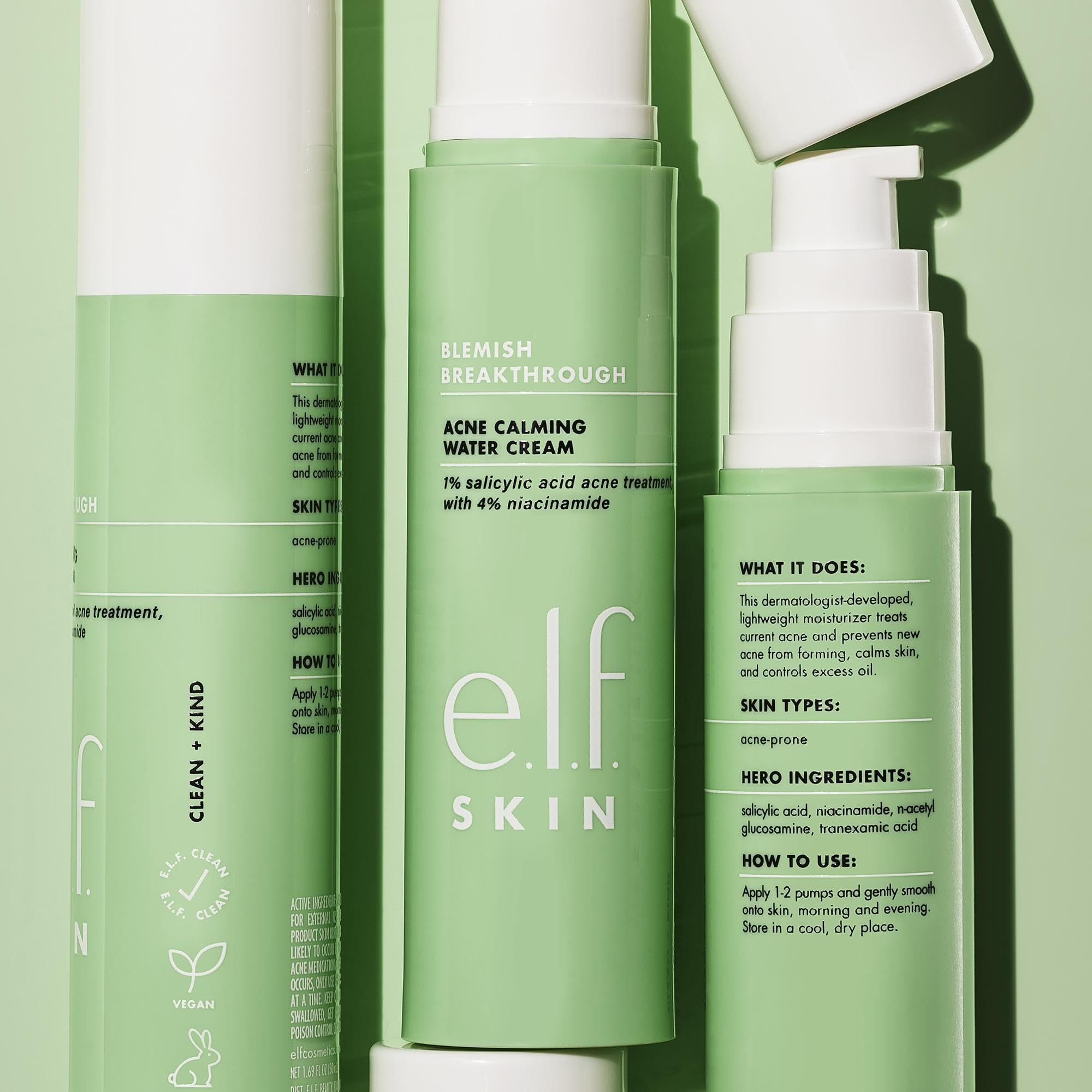 e.l.f. SKIN Blemish Breakthrough: routine visage pour teint clair et équilibré.