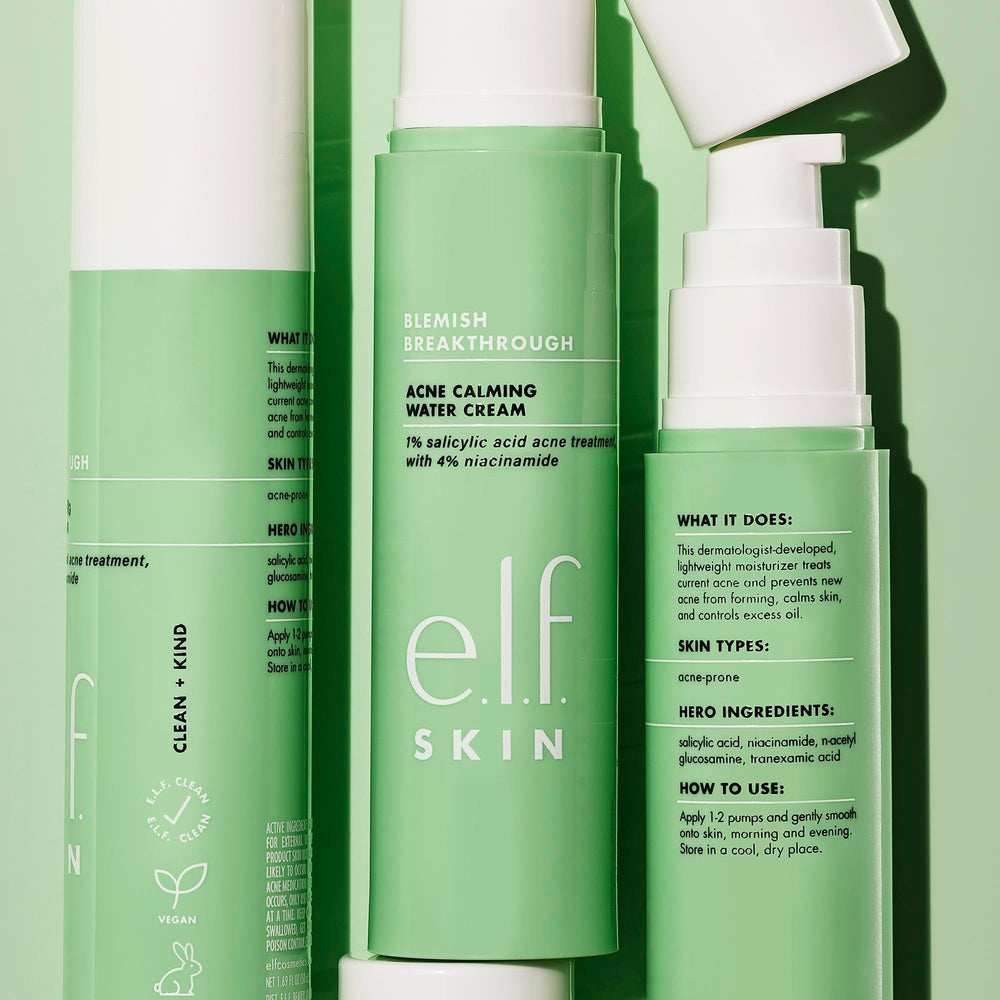 e.l.f. SKIN Blemish Breakthrough: routine visage pour teint clair et équilibré.