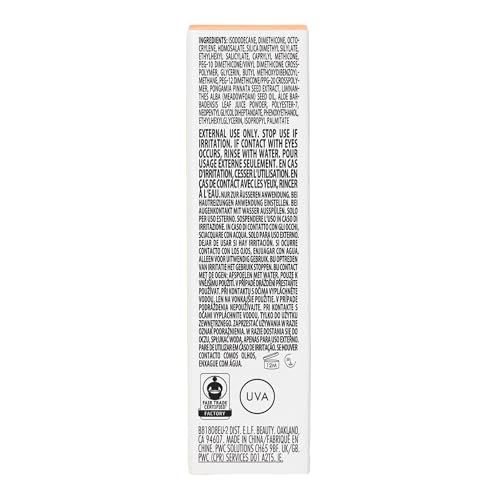 e.l.f. SKIN Suntouchable Invisible SPF 35, usage quotidien pour un maquillage durable et lumineux.