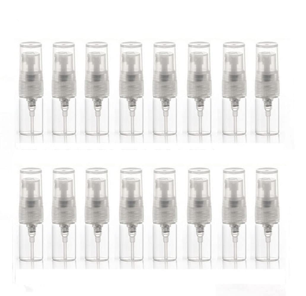 Elfenstall flacon verre mini 2ml transparent, réutilisable pour parfums et cosmétiques.