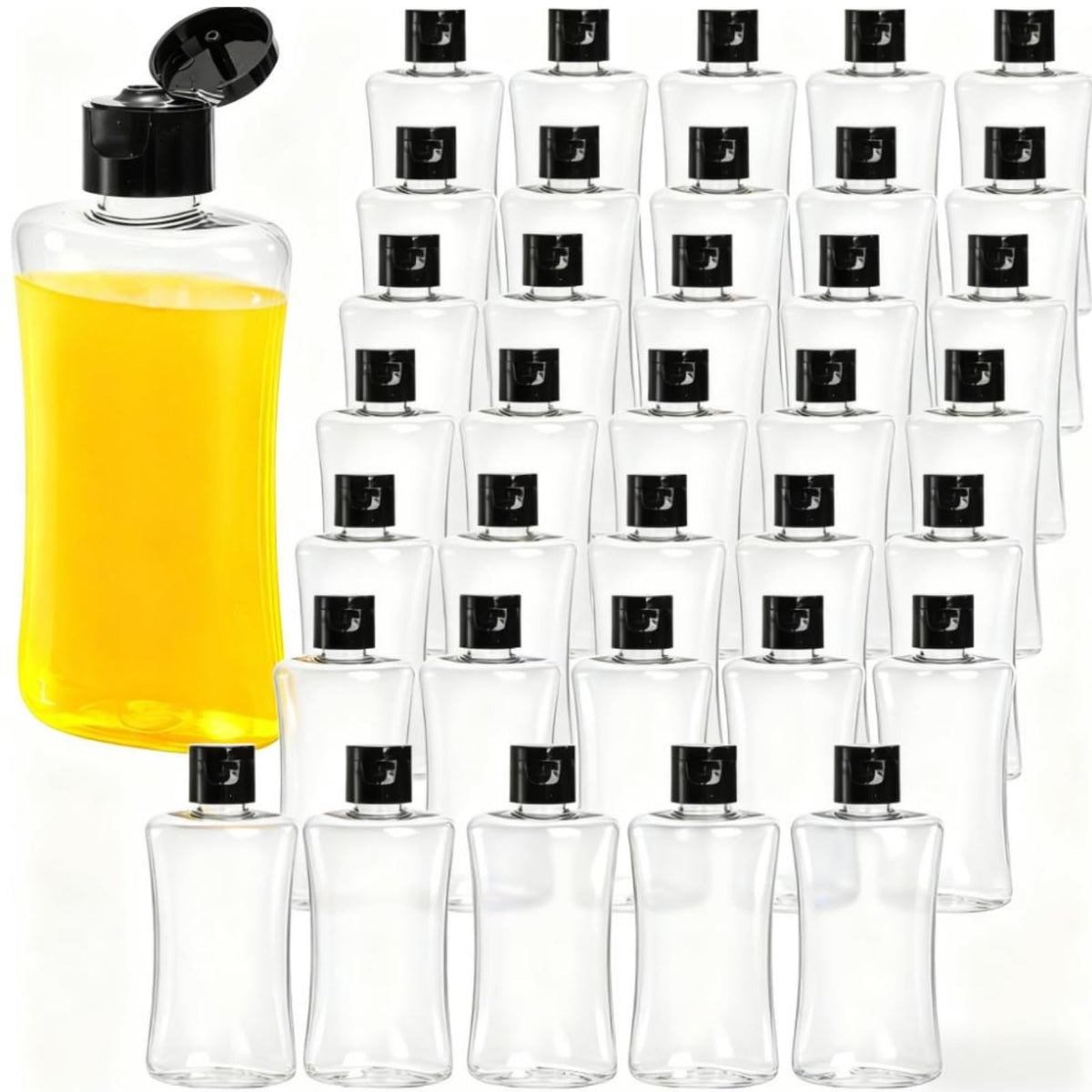 Flacons ELFULLY voyage capuchon pivotant 100 ml, pratique et étanche pour les déplacements.