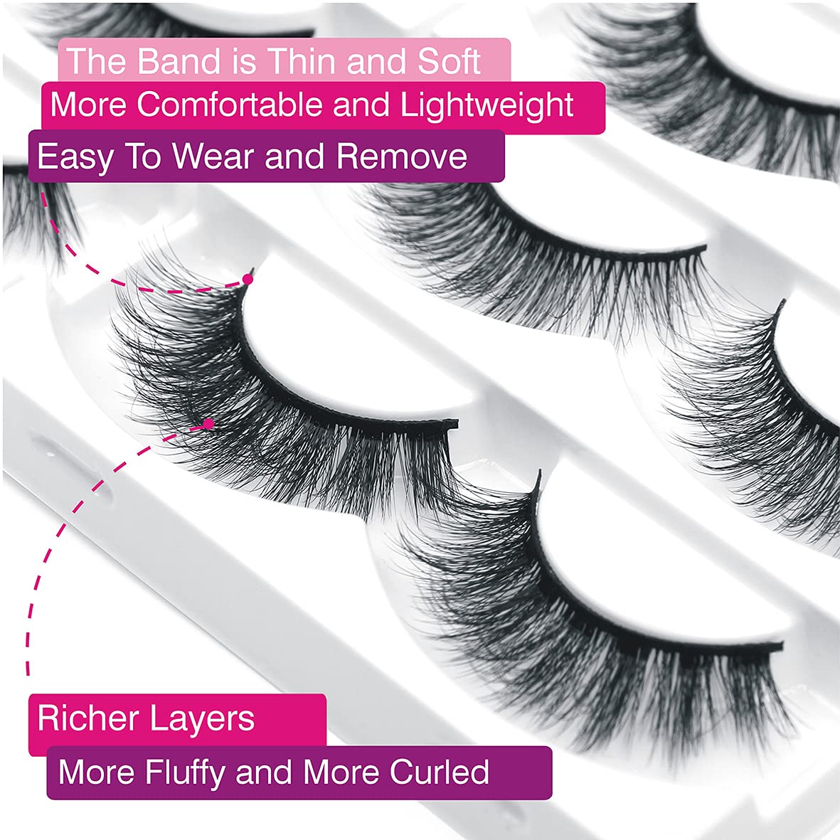 Les cils Eliace, 30 paires et 10 styles variés pour toutes les occasions