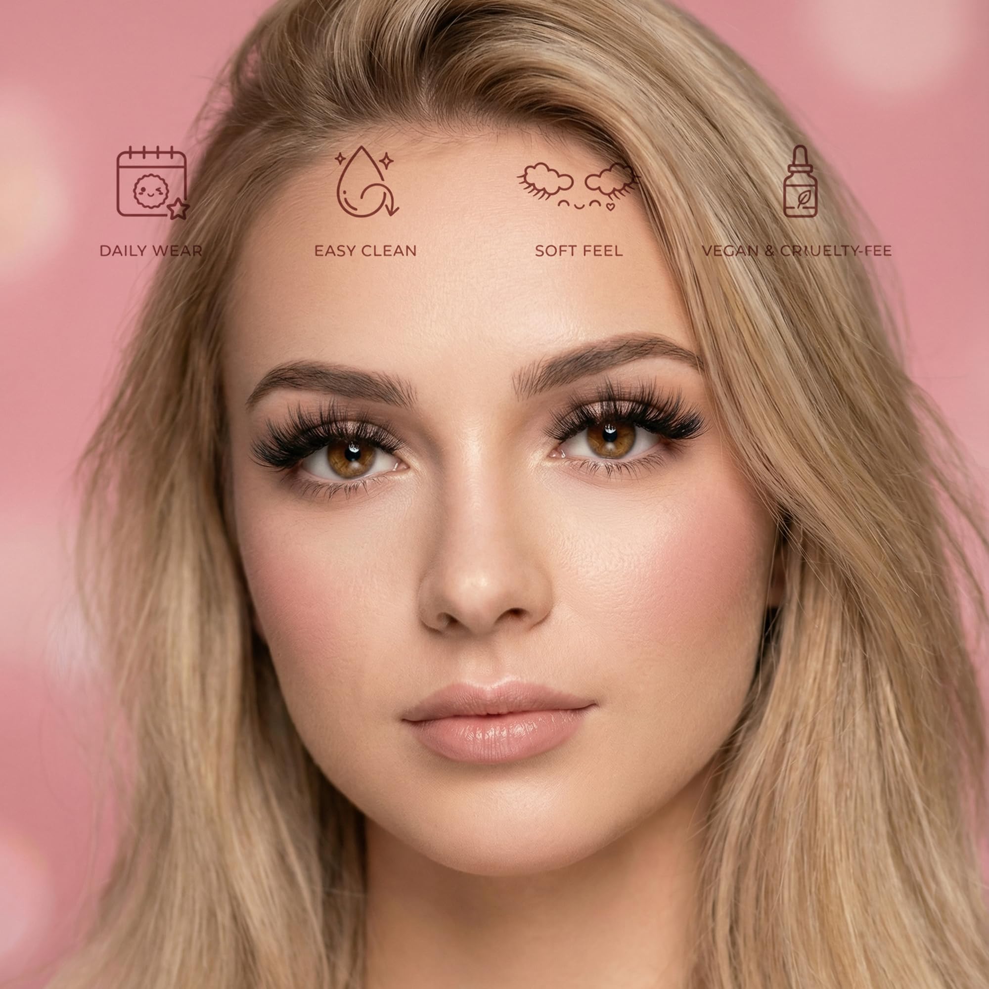 Cils Eliace 3D cross imitants un look audacieux et chic.