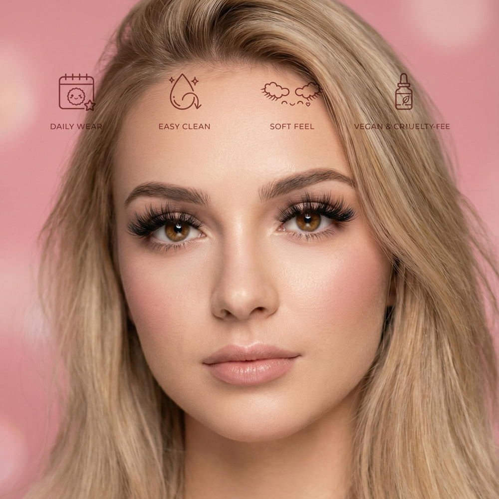 Cils Eliace 3D cross imitants un look audacieux et chic.