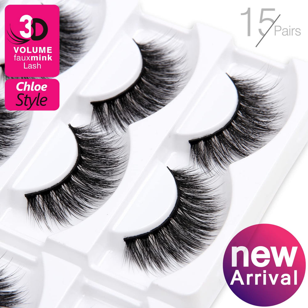 Eliace cils faux bande coton invisible et adaptable à la forme de l’œil.