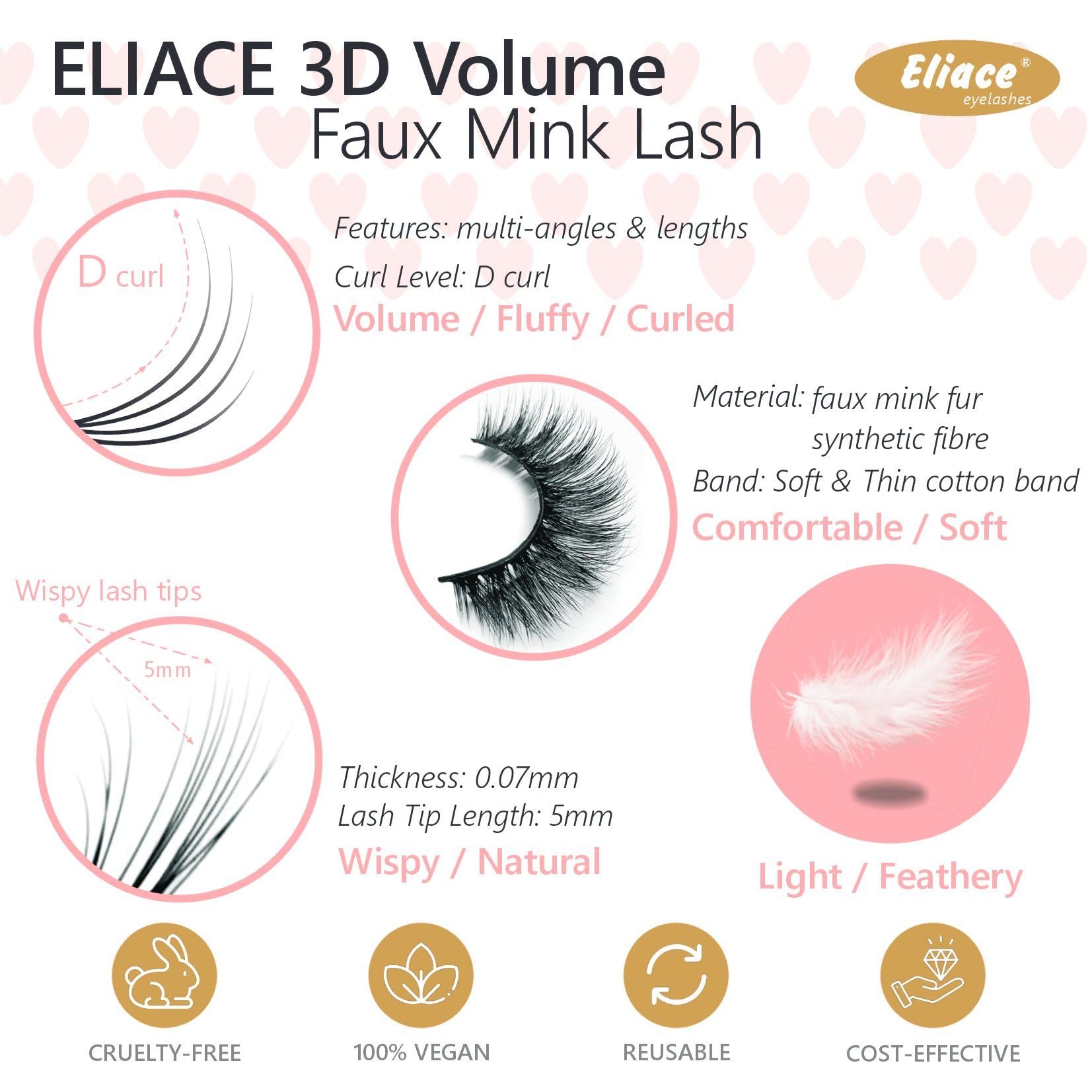 Eliace cils faux reutilisables apres plusieurs utilisations.