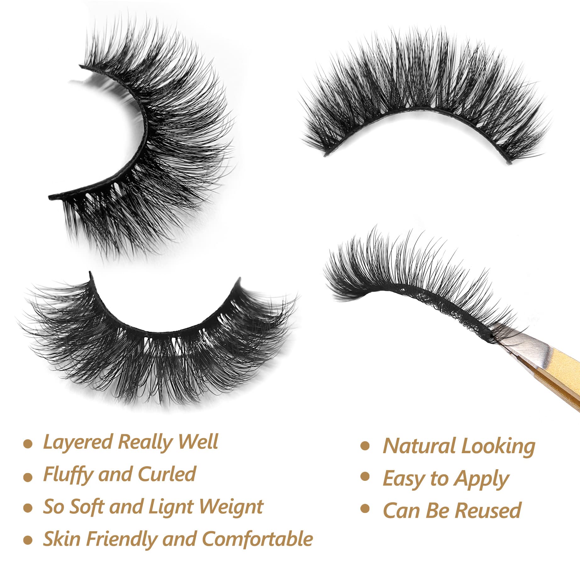 Eliace cils faux volume dense et croisé pour rendu spectaculaire.