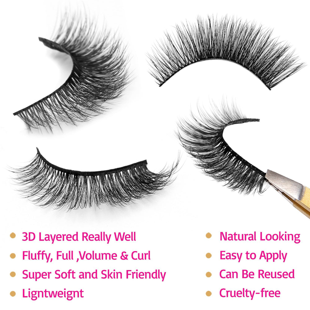 Cils Eliace Rosa Style réutilisables et faciles à entretenir