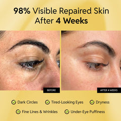Eliré Crème réparatrice contour des yeux, texture légère qui pénètre rapidement.