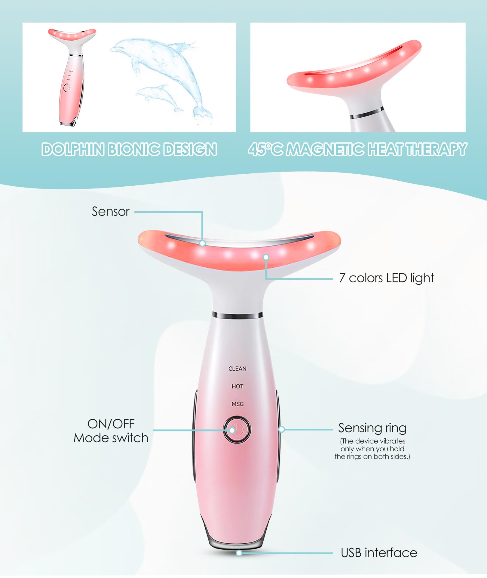 ELISHINE massageur léger, prise en main facile et confortable.