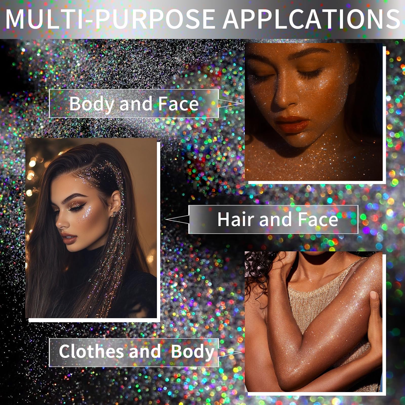 Elitles Made Glitter: séchage rapide et brillance holographique pour tous les usages.