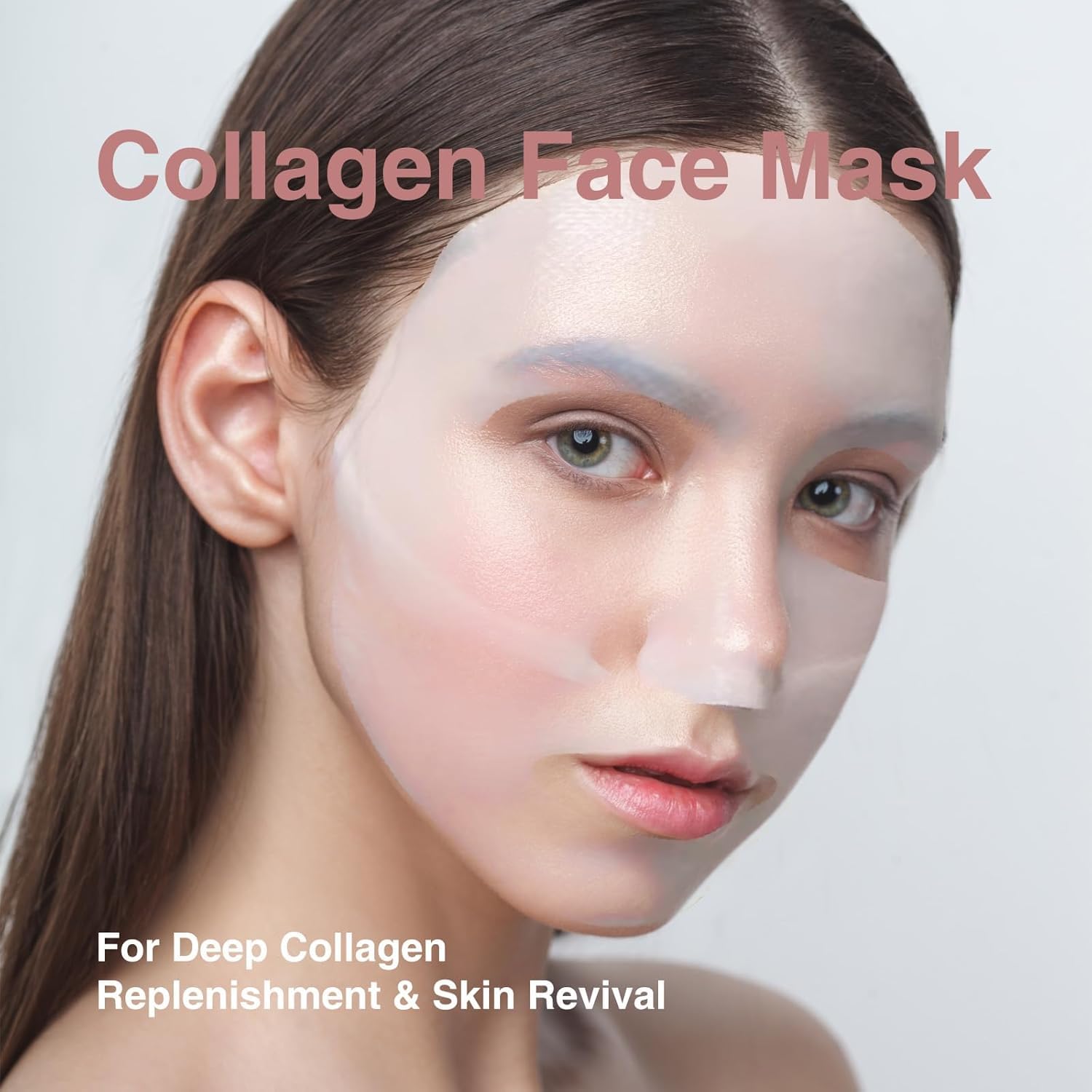 Texte peau affinée et pores moins visibles grâce au masque Elixbloom Bio-Collagène.