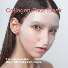 Texte peau affinée et pores moins visibles grâce au masque Elixbloom Bio-Collagène.