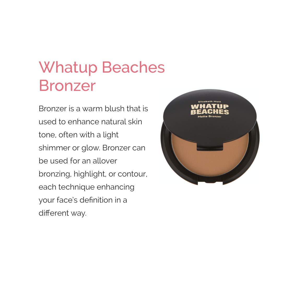 Elizabeth Mott Beaches Bronzer poudre lumineuse visages: éclat subtil et dimension.