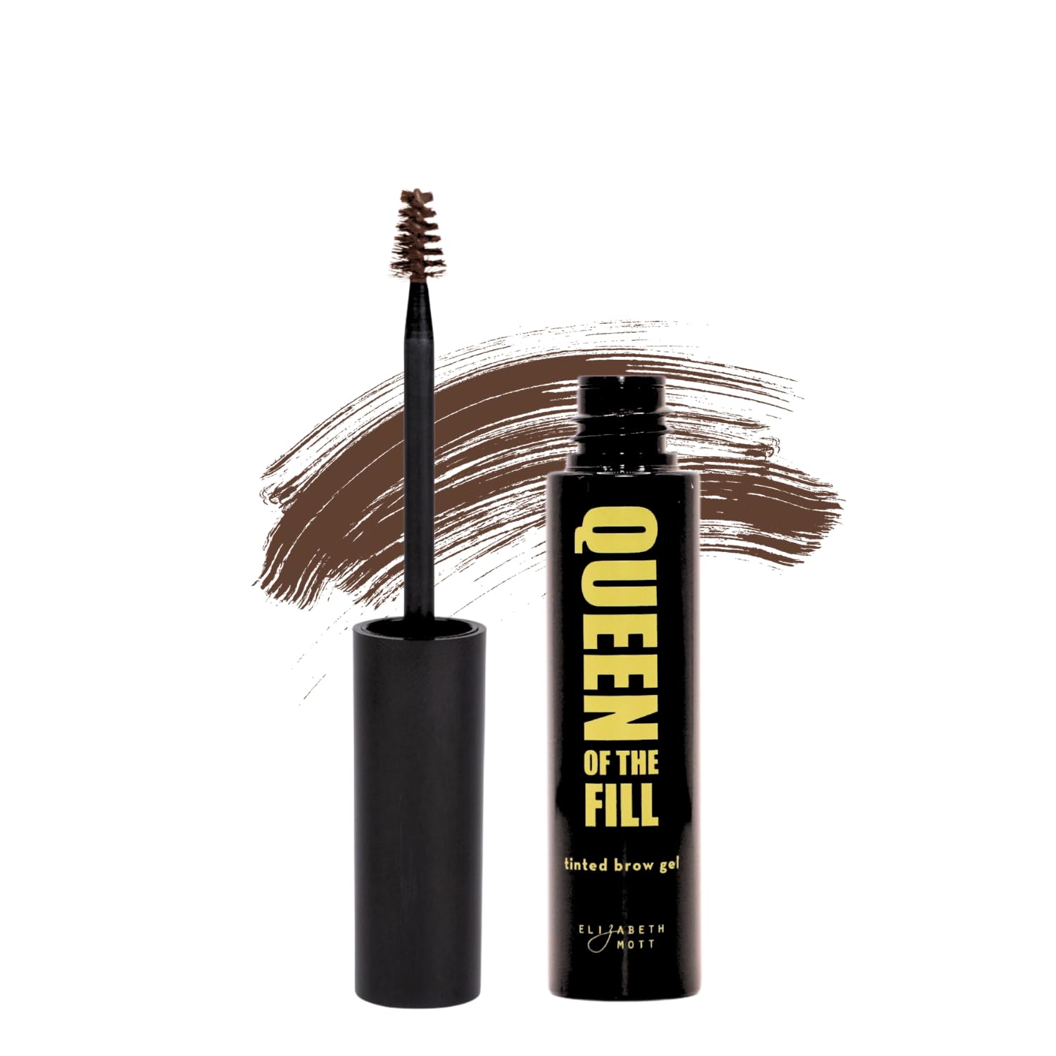 Elizabeth Mott gel-sourcils roux avec brosse Spiral-Tech pour application rapide et précise