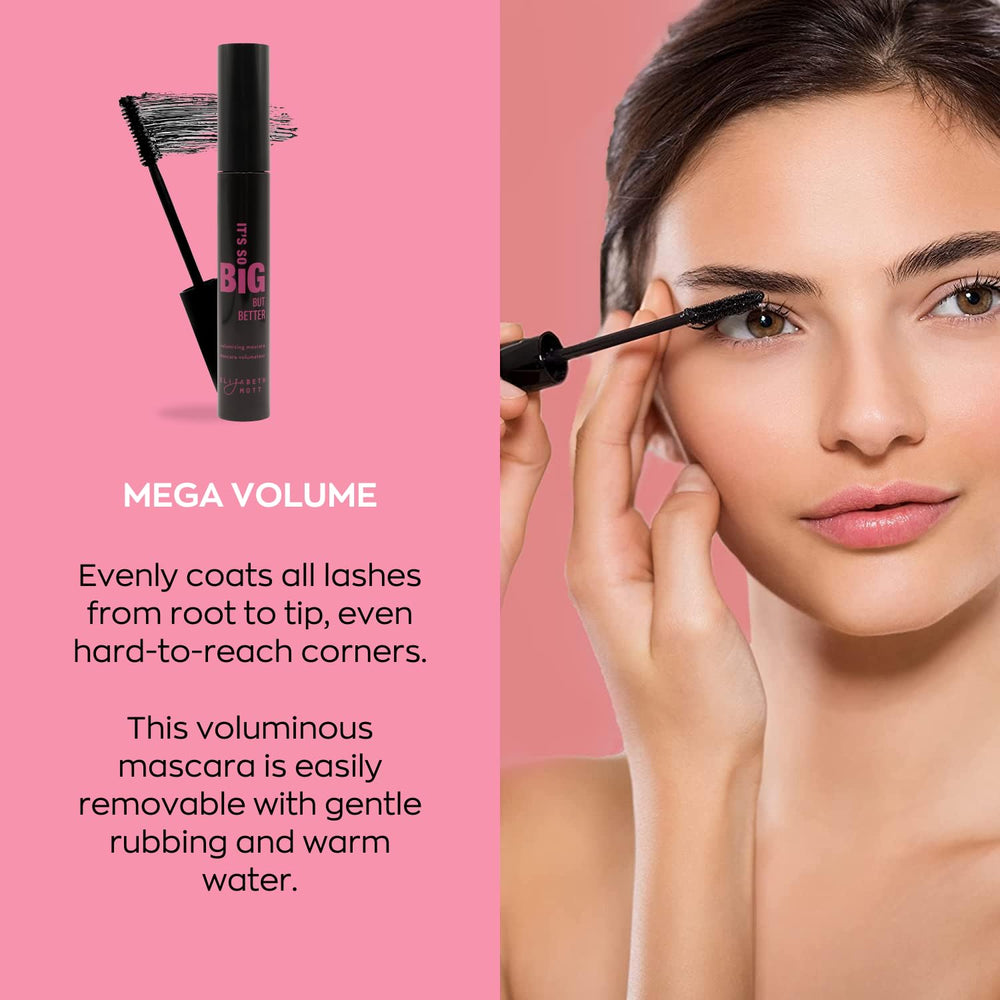 Elizabeth Mott Mascara compatible avec extensions, sans compromis sur le confort.