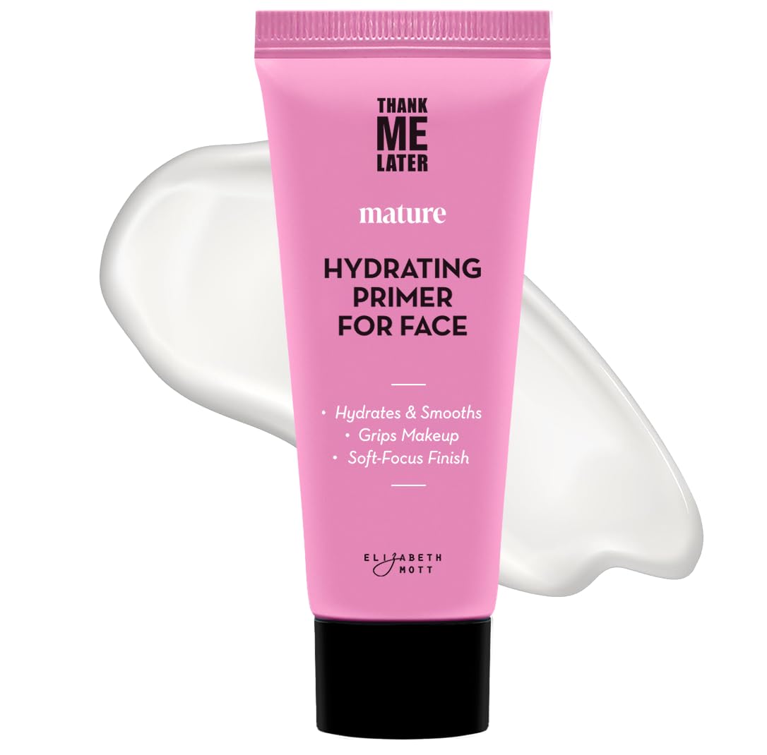 Elizabeth Mott Thank Me Later: bouteille du primer hydratant pour peau sèche.