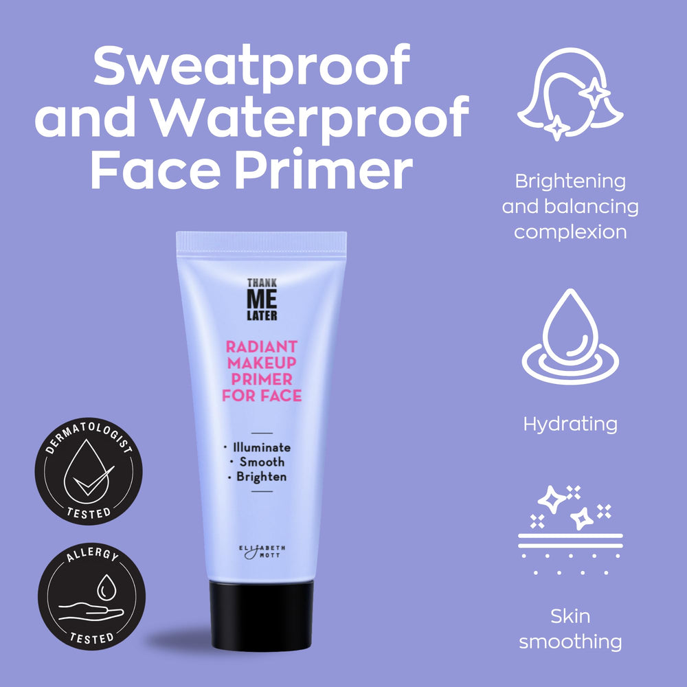 Elizabeth Mott Thank Me Later Primer – texture légère et hydratante sans lourdeur.