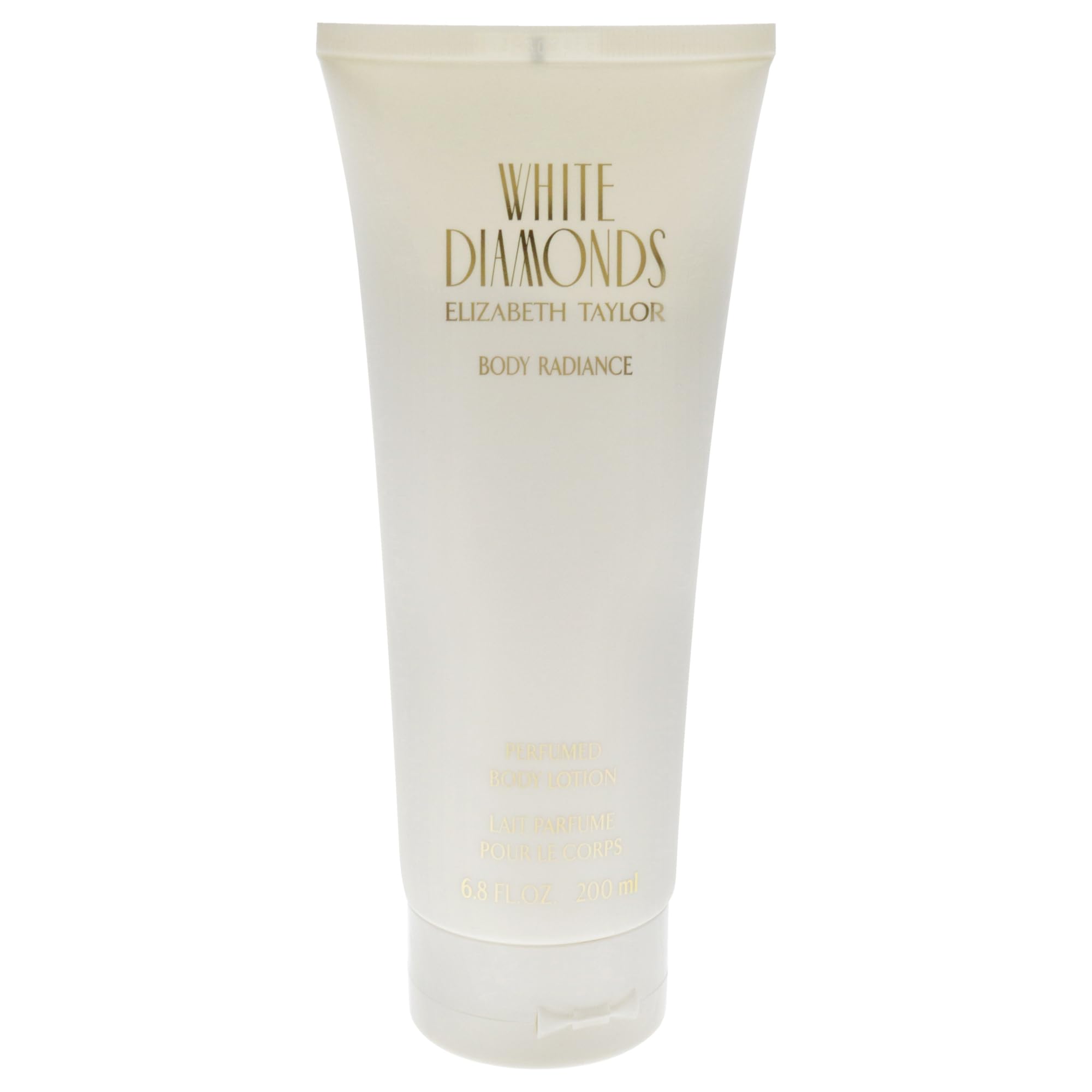 Emballage élégant de la lotion Elizabeth Taylor White Diamonds