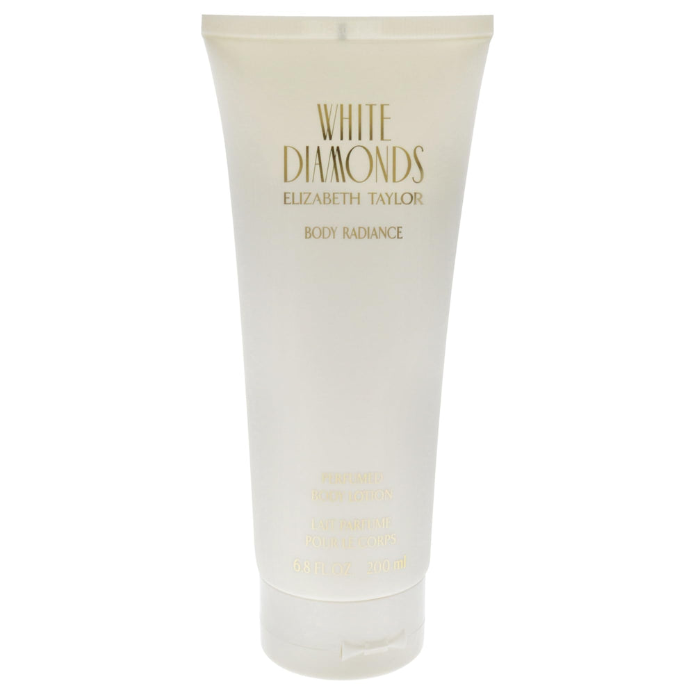 Emballage élégant de la lotion Elizabeth Taylor White Diamonds