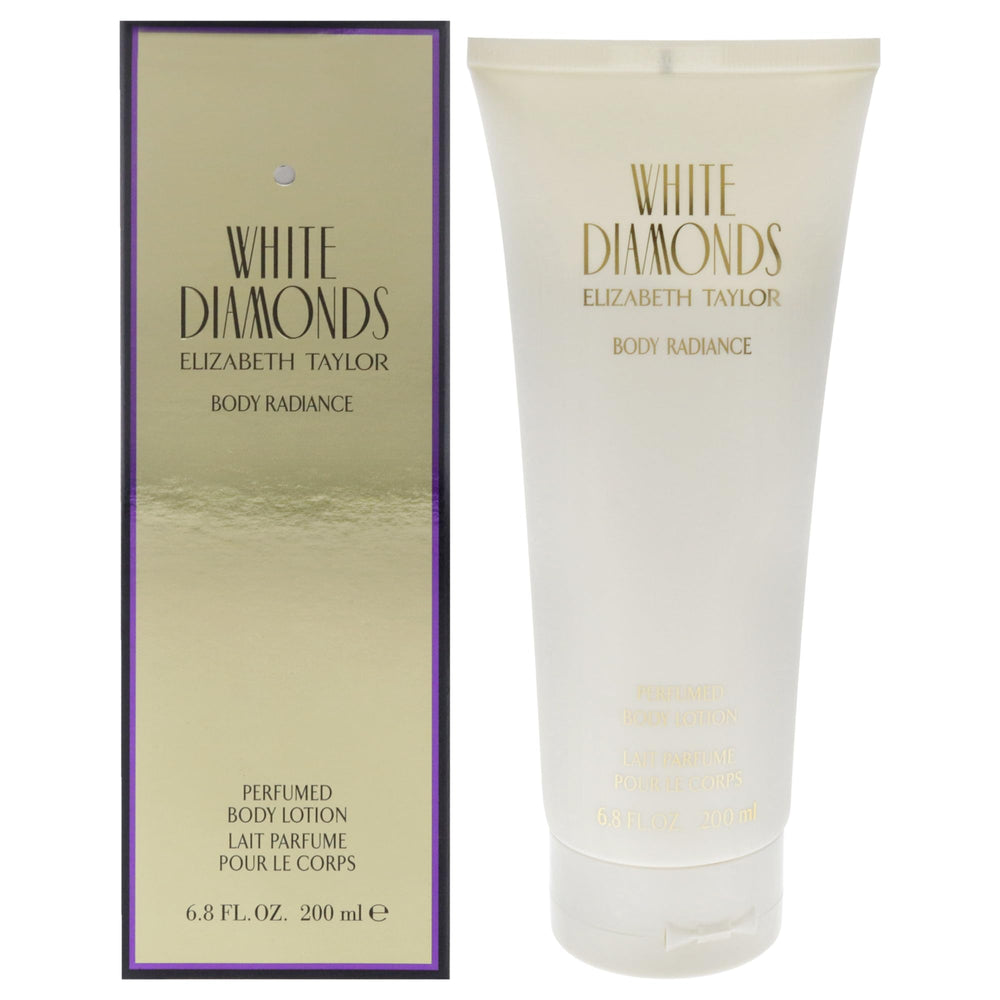 Elizabeth Taylor White Diamonds lotion bouteille avec hydratation légère et parfum floral pour la journée