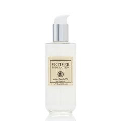 elizabethw vetiver lait-corps application quotidienne pour peau nourrie et tonifiée.