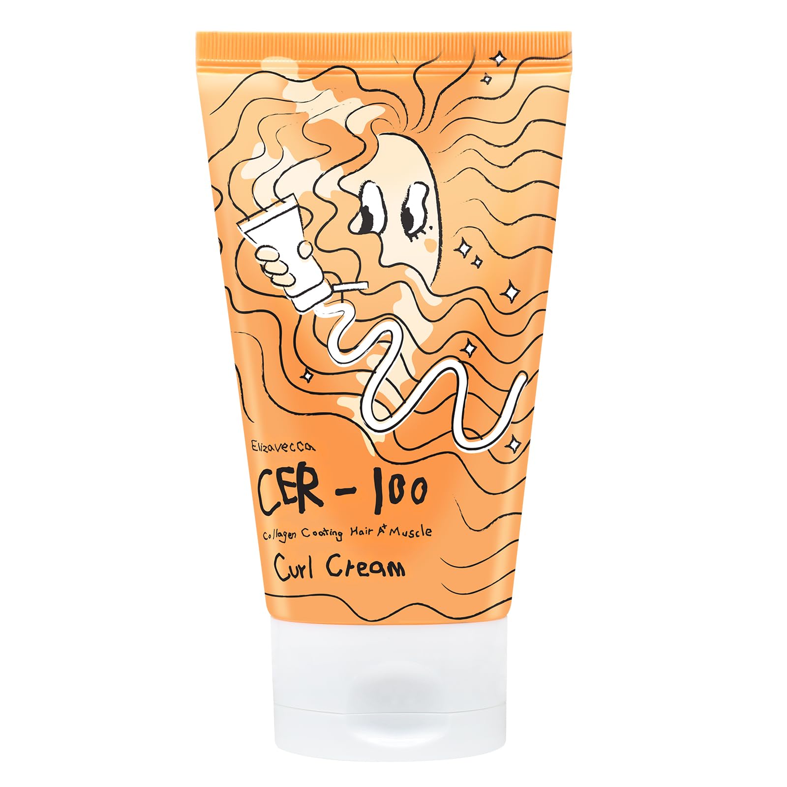 Elizavecca CER-100 Crème cheveux ondulés pour élasticité et brillance.