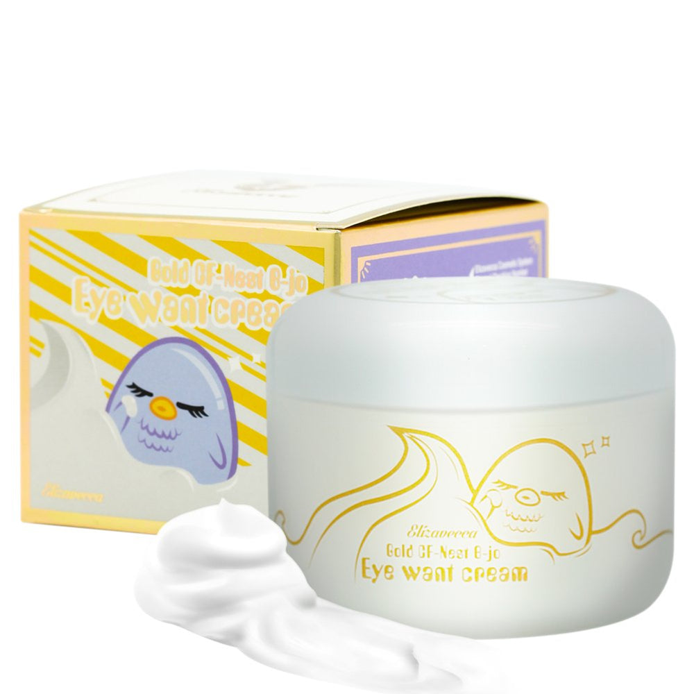 Elizavecca crème contour des yeux, pot de 100 g, hydratation ciblée.