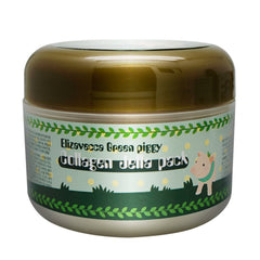 Elizavecca Green Piggy Détail étiquette, logo et informations sur l'emballage.