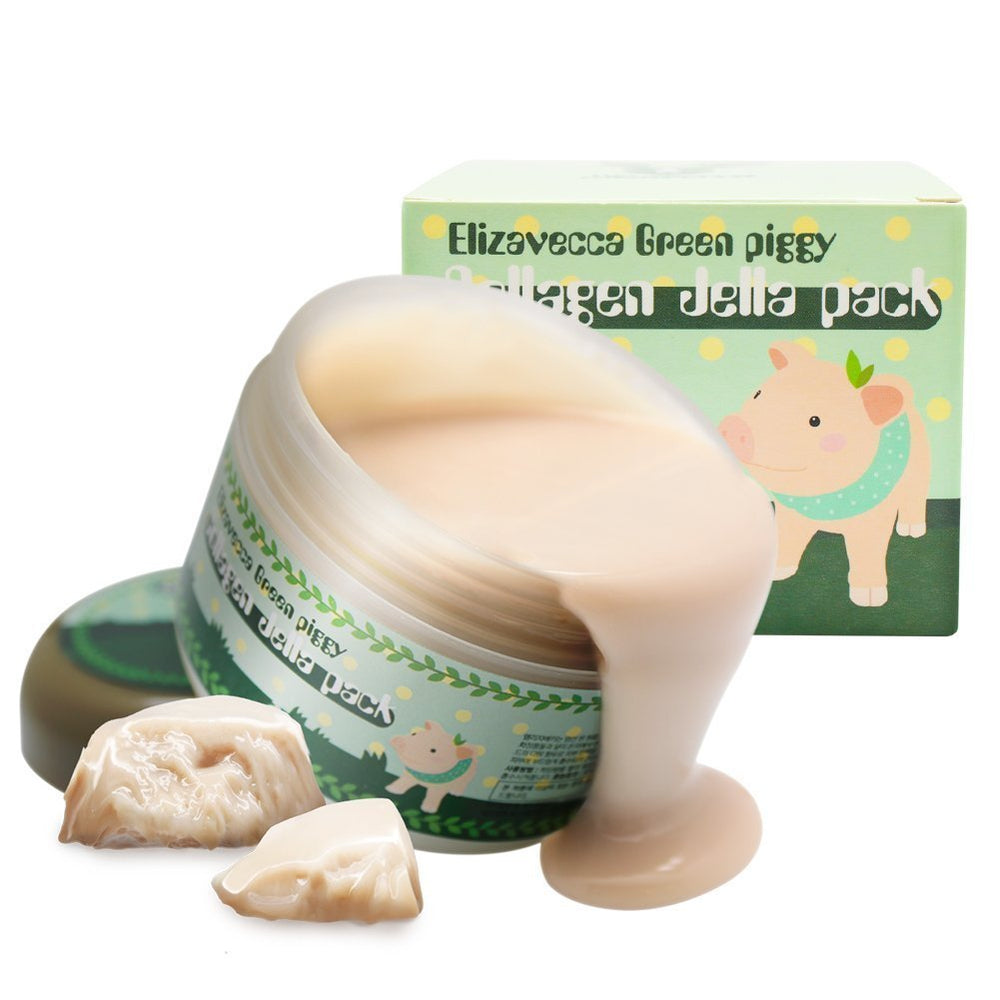 Elizavecca Green Piggy Texture crème hydratante, sensation douce sur la peau.