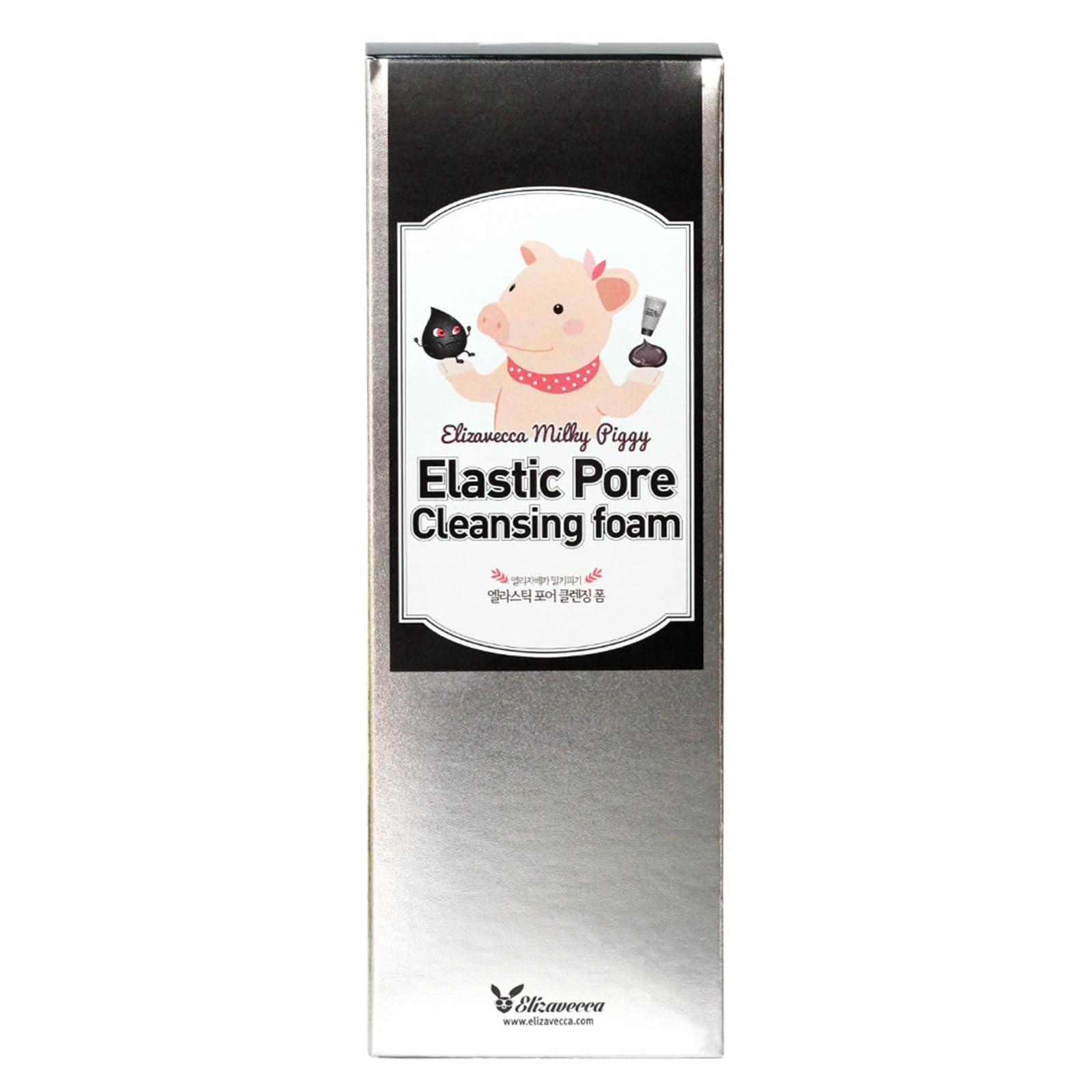 Elizavecca Milky Piggy Charbon – crème moussante noire pour peau sensible