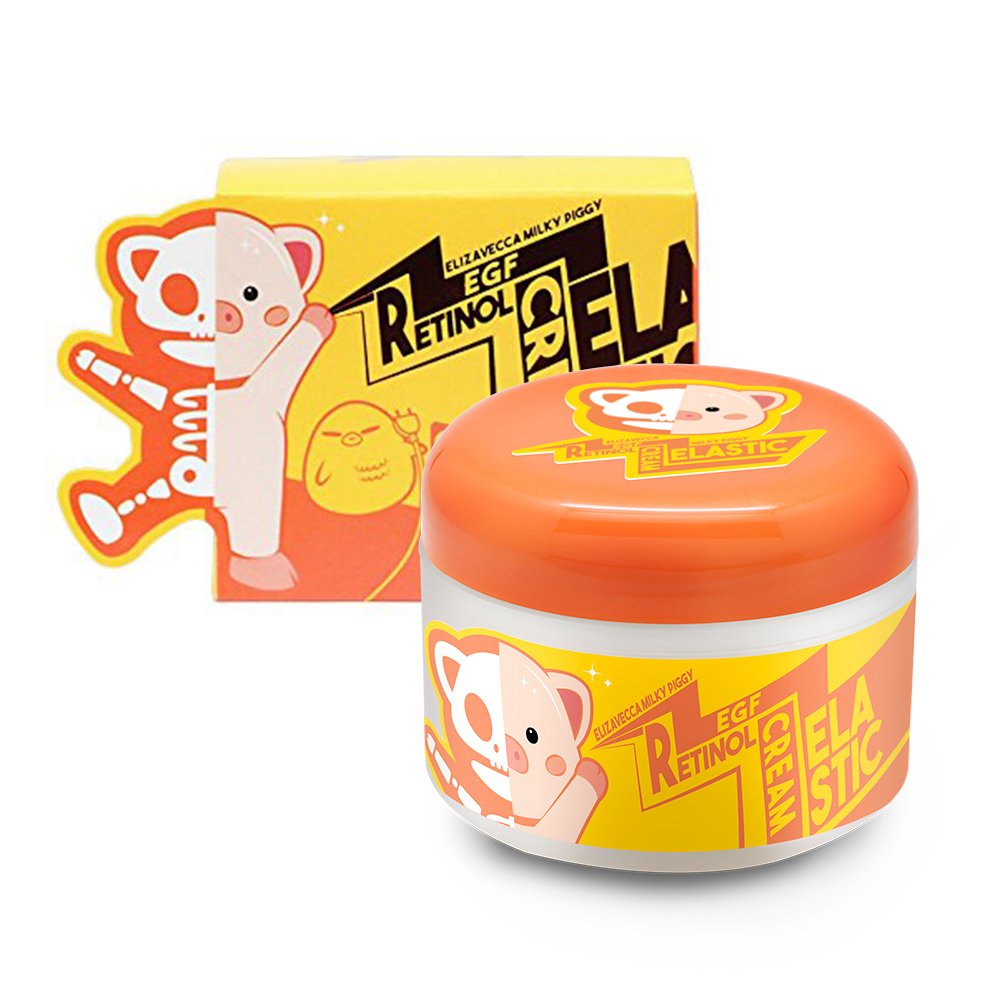 Elizavecca Milky Piggy Rétinol Crème, pot: soin nocturne lissant et hydratant