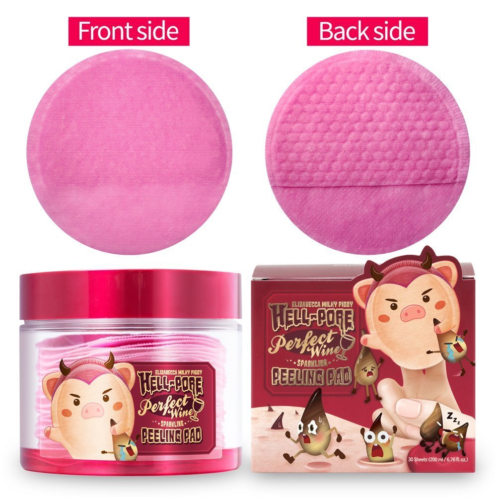 Texture peau lisse avec les pads Elizavecca