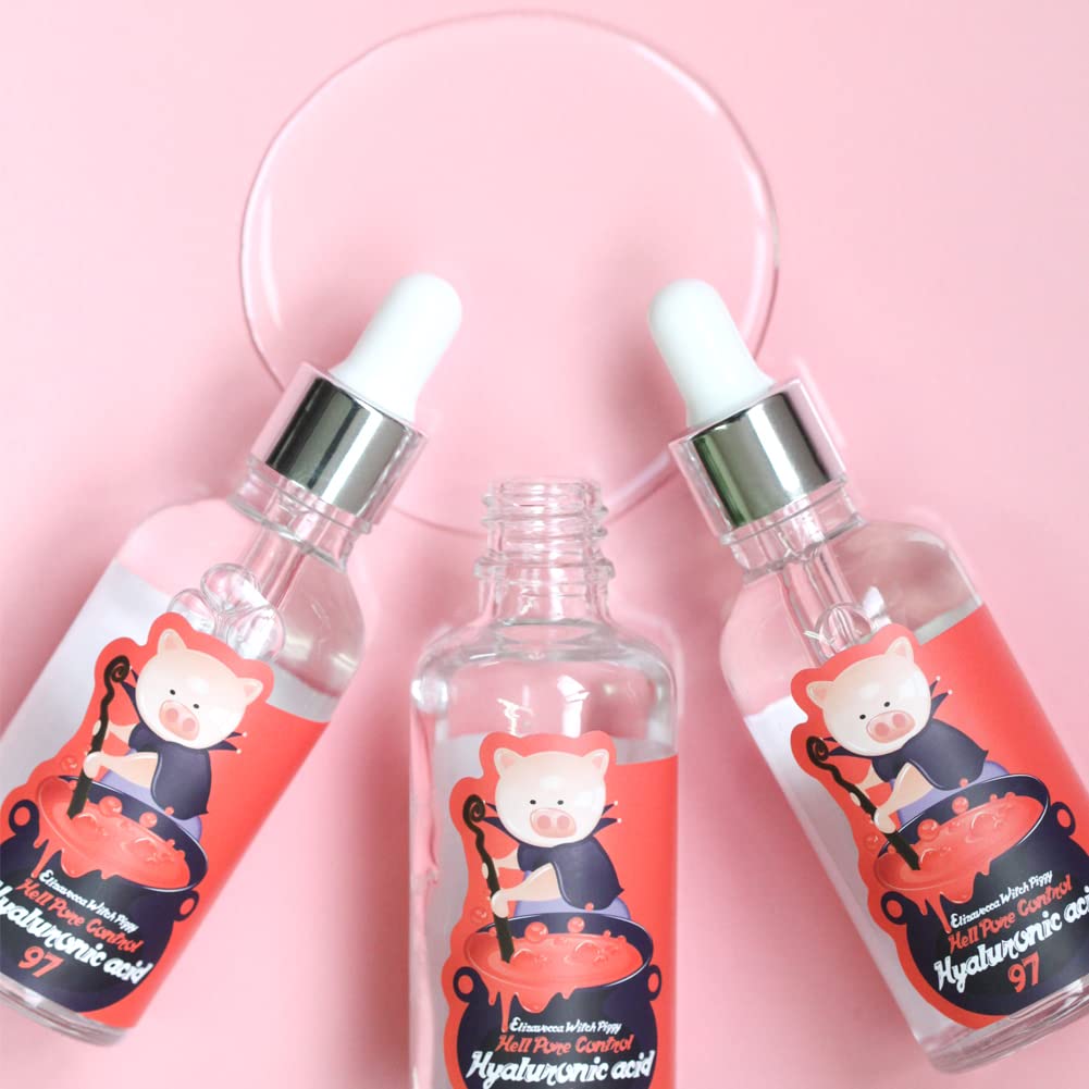 Close-up du sérum Elizavecca, hydratation rapide et douceur après application